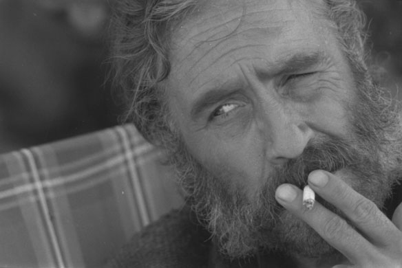 Sergio Leone: Jason Robards on the set of Once Upon a Time in the West (1968)