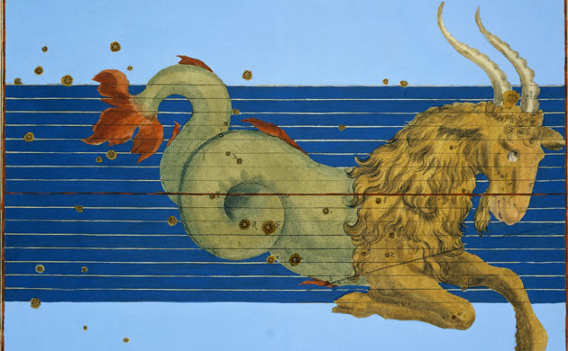 Goats in art: Constellation of Capricorn by Alexander Mair