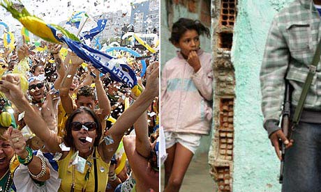 Cariocas celebrate Rio's Olympics bid victory and a scene from Dancing With the Devil (2009)