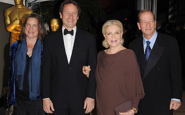 Lauren Bacall: Lauren Bacall with children Leslie Bogart, Sam Robards and Stephen Bogart
