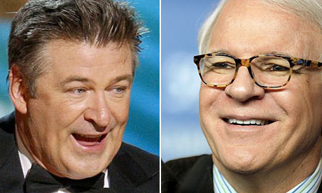 Alec Baldwin and Steve Martin. Photograph: Lucy Nicholson and Johannes ... Alec Baldwin and Steve Martin. Photograph: Lucy Nicholson and Johannes ...