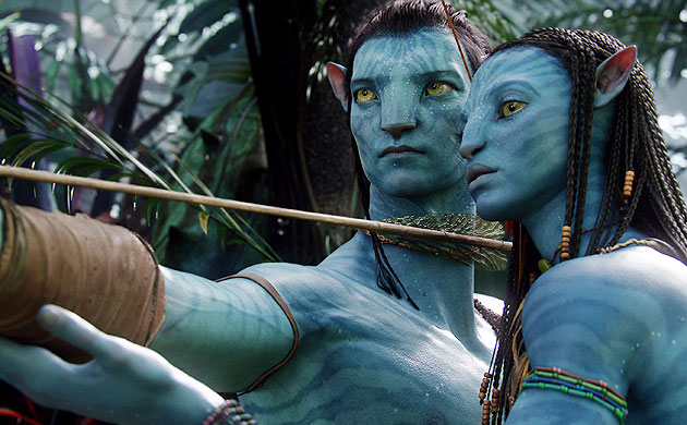 Golden Globes 2010 noms: Sam Worthington and Zoe Saldana in Avatar