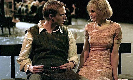 Paul Bettany and Nicole Kidman in Dogville (2003)