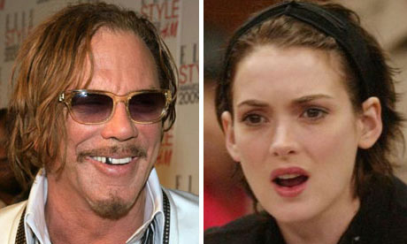 Mickey Rourke and Winona Ryder