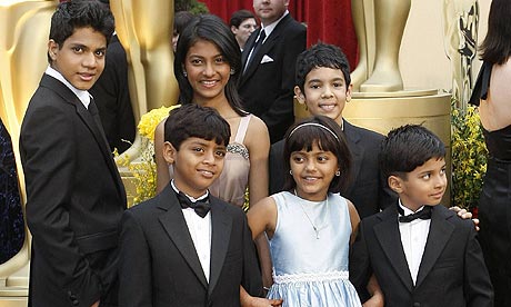 The child stars of Slumdog Millionaire at the 2009 Oscars