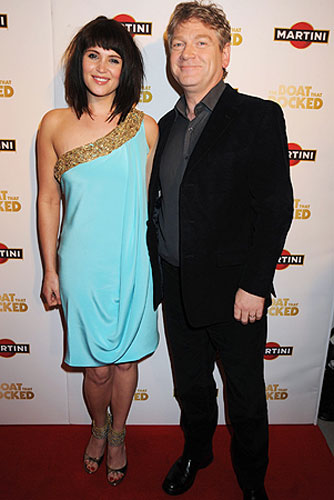 The Boat That Rocked: Gemma Arterton with Kenneth Branagh at the premiere of The Boat That Rocked