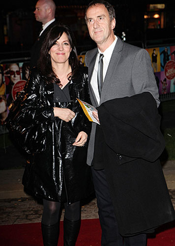 The Boat That Rocked: Lise Mayer and Angus Deayton at the world premiere of The Boat That Rocked