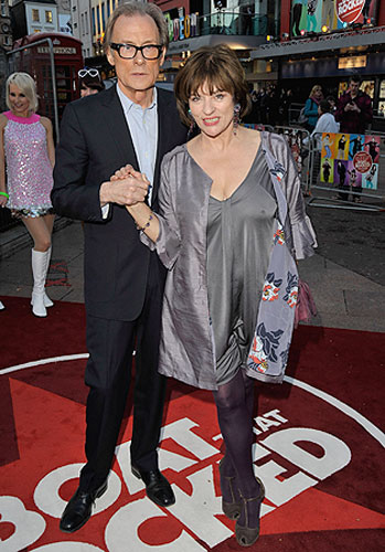 The Boat That Rocked: Bill Nighy with Diana Quick at the world premiere of The Boat That Rocked