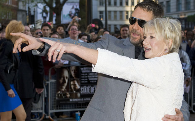 State of Play premiere: Russell Crowe and Helen Mirren at the UK premiere of State of Play