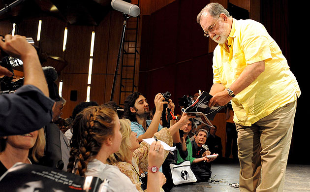 Cannes, one week in: Francis Ford Coppola after a Cannes press conference for Tetro