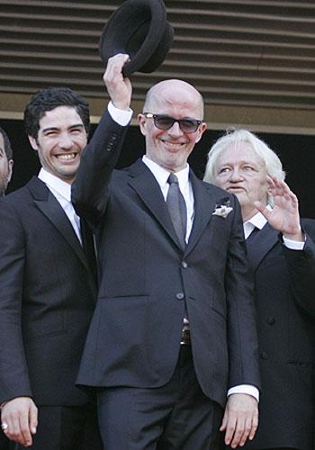 Cannes, one week in: Tahar Rahim, Jaques Audiard and Niels Arestrup of A Prophet, Cannes