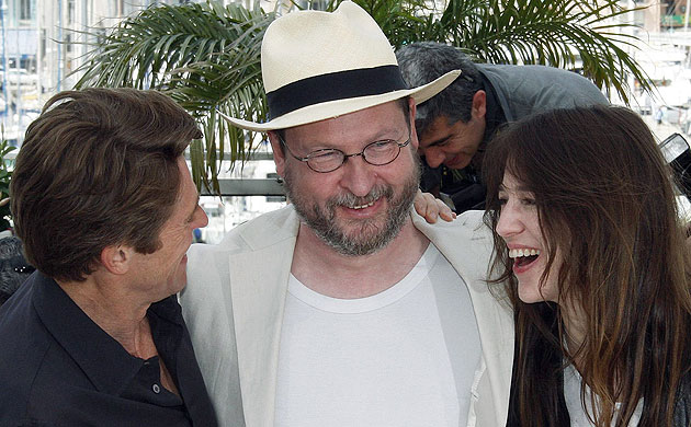 Cannes, one week in: Lars von Trier with Antichrist actors Willem Dafoe and Charlotte Gainsbourg
