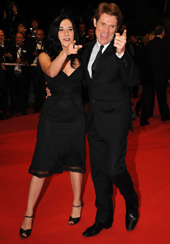 Cannes, one week in: Willem Dafoe and wife Giada Colagrande at the premiere of Vincere in Cannes