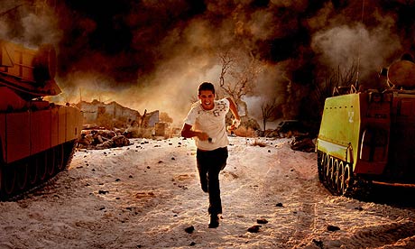 Scene from Transformers: Revenge of the Fallen (2009).