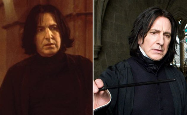 Harry Potter's Alan Rickman in 2000 and 2009
