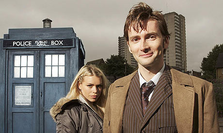 David Tennant with Billie Piper in Doctor Who