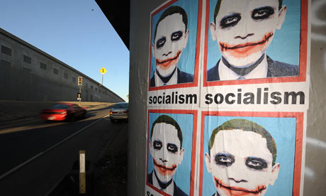 Poster showing Barack Obama as the Joker from The Dark Knight