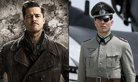 Tom Cruise in Valkyrie and Brad Pitt in Inglourious Basterds