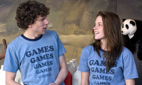 kristen stewart hot scene in adventureland. Jesse Eisenberg and Kristen