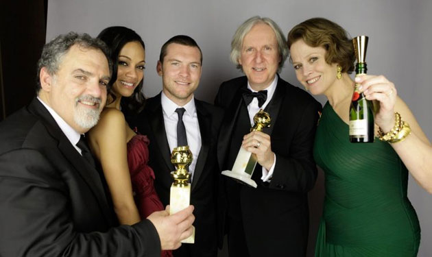 Golden Globes 2010: Team Avatar celebrate