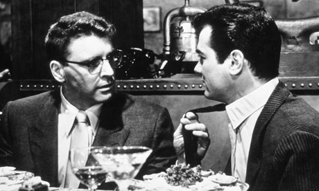 Burt Lancaster, left, and Tony Curtis in Sweet Smell of Success (1957).