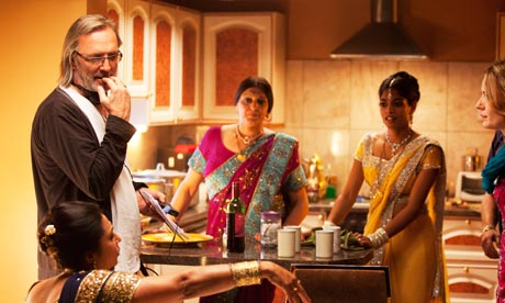 Nigel Cole directs the cast on the set of Rafta Rafta, produced by StudioCanal's Optimum Releasing.