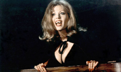 Ingrid Pitt in crowddrawing form for The House That Dripped Blood