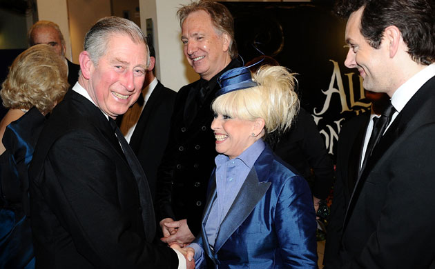 Alice premiere: Alice in Wonderland: Prince Charles, Alan Rickman, Barbara Windsor
