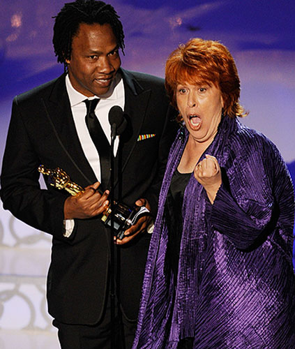 Oscars 2010 winners: Roger Ross Williams and Elinor Burkett with best documentary short Oscar