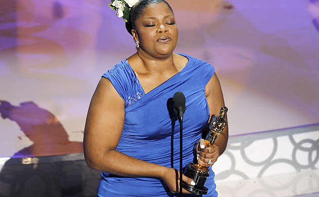 Oscars 2010 winners: Mo'Nique accepts the award for best supporting actress for Precious