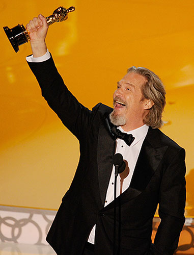 Oscars 2010 winners: Jeff Bridges with his best actor Oscar for Crazy Heart