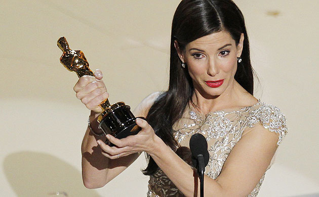 Oscars 2010 winners: Sandra Bullock accepts her best actress Oscar for The Blind Side