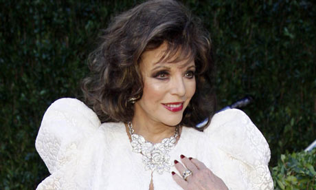 joan collins twitter. Joan Collins at the Oscars