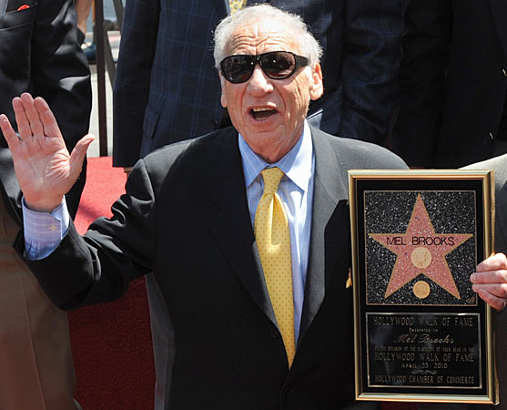 Mel Brooks at the unveiling of his Hollywood Walk of Fame star