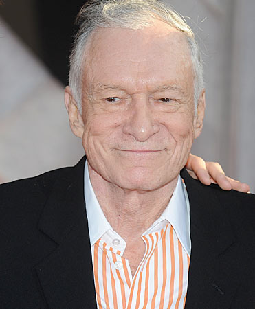 Playboy magazine founder Hugh Hefner at the world premiere of Iron Man 2