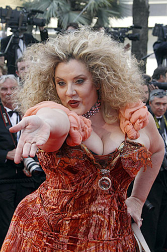 Cannes 2010 day 3 : US model Velvet d'Amour at the screening of Tournee in Cannes