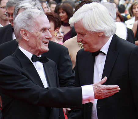 Cannes film festival day6: Costa Gavras and Jacques Perrin at La Princesse de Montpensier premiere