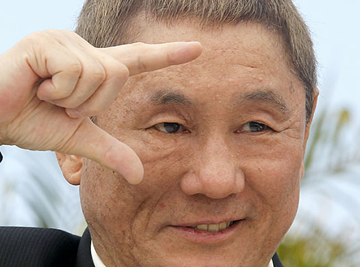 Cannes film festival day6: Takeshi Kitano at photocall for Outrage at Cannes film festival