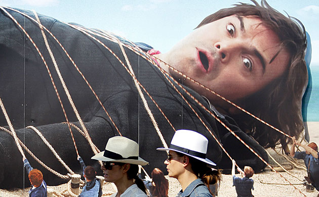 Cannes 2010 day 7: A billboard for Gulliver's Travels at the 63rd Cannes film festival