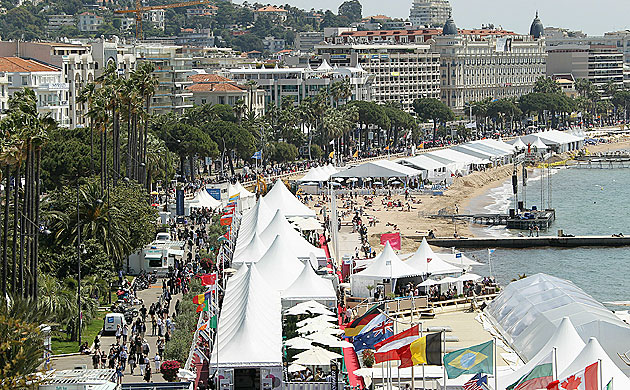 Cannes 2010 day 7: View of the beach and the Croisette at Cannes film festival
