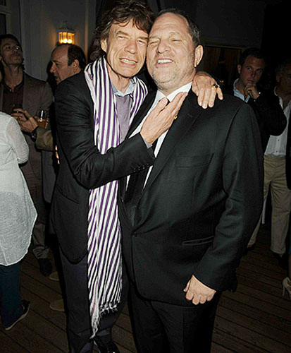 Cannes 2010 day 7: Mick Jagger and Harvey Weinstein at a dinner at the Hotel du Cap, Cannes