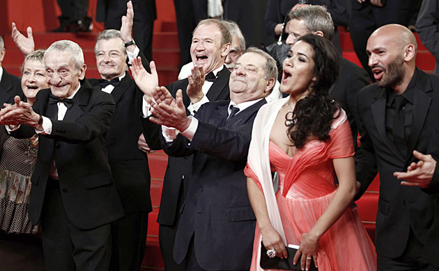 Cannes film festival day8: Cast of Of Gods and Men at the film's Cannes premiere