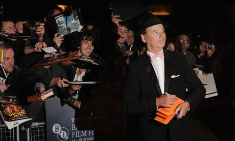 Where do I sign? ... Bill Murray at the premiere of Fantastic Mr Fox in London last year.