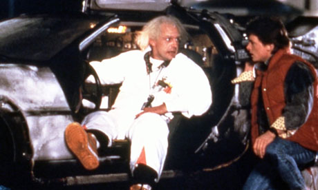 Christopher Lloyd and Michael J Fox in Back to the Future
