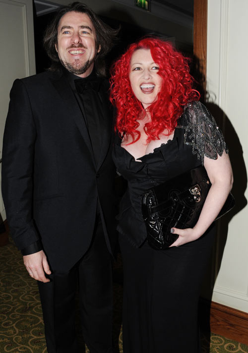 Bafta 2011: Host Jonathan Ross with his screenwriter wife Jane Goldman