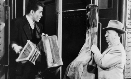 Farley Granger and Alfred Hitchcock on Strangers on a Train