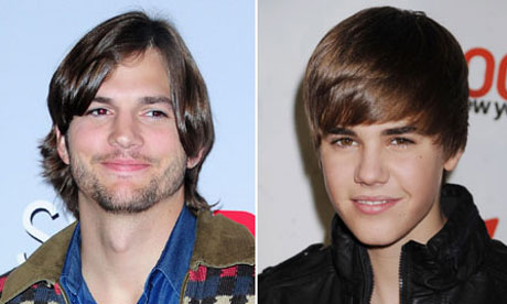 Ashton Kutcher and Justin Bieber