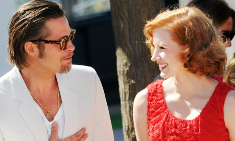 Cannes 2011: Brad Pitt and Jessica Chastain at The Tree of Life premiere