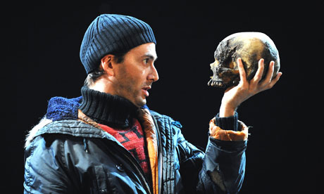 Beanie booby ... David Tennant as Hamlet in the RSC's modern-dress 2008 production.