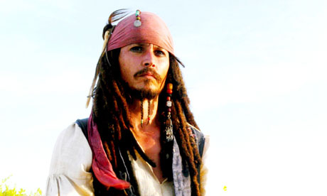 Marathon man ... Johnny Depp as Captain Jack Sparrow in Pirates of the Caribbean.